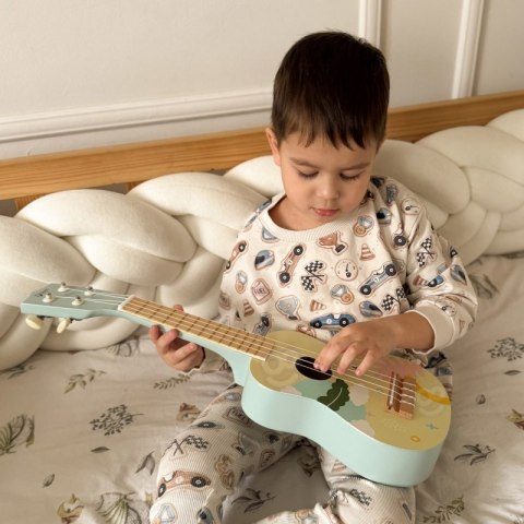 CLASSIC WORLD Drewniane Ukulele Gitara dla Dzieci Niebieskie CLASSIC WORLD Drewniane Ukulele Gitara dla Dzieci Niebieskie