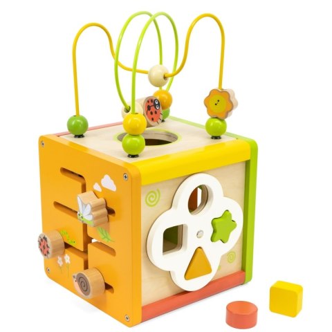 VIGA Drewniana Kostka Edukacyjna 5w1 VIGA Drewniana Kostka Edukacyjna 5w1