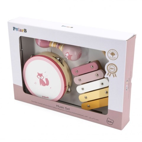 VIGA PolarB Zestaw Instrumentów Muzycznych Różowy VIGA PolarB Zestaw Instrumentów Muzycznych Różowy