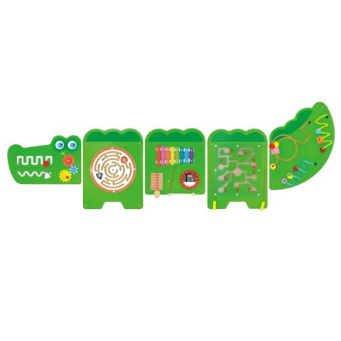 VIGA Tablica Sensoryczna Manipulacyjna Krokodyl Certyfikat FSC Montessori VIGA Tablica Sensoryczna Manipulacyjna Krokodyl Certyfikat FSC Montessori
