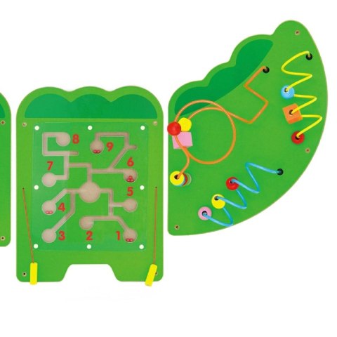 VIGA Tablica Sensoryczna Manipulacyjna Krokodyl Certyfikat FSC Montessori VIGA Tablica Sensoryczna Manipulacyjna Krokodyl Certyfikat FSC Montessori