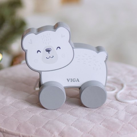 Viga Drewniany Miś Polarny do ciągnięcia - PolarB Viga Drewniany Miś Polarny do ciągnięcia - PolarB