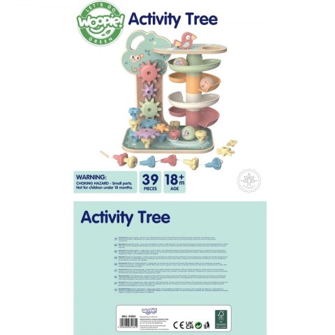 WOOPIE GREEN Drzewko Aktywności Kulodrom Montessori 4w1 FSC WOOPIE GREEN Drzewko Aktywności Kulodrom Montessori 4w1 FSC