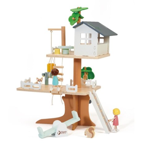 CLASSIC WORLD Drewniany Domek na Drzewie dla Lalek 31 el. CLASSIC WORLD Drewniany Domek na Drzewie dla Lalek 31 el.