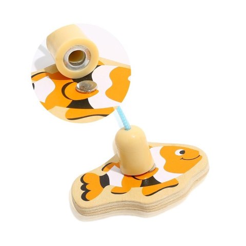 TOOKY TOY Drewniana Gra Łowienie Rybek 2 Wędki + 10 el. TOOKY TOY Drewniana Gra Łowienie Rybek 2 Wędki + 10 el.