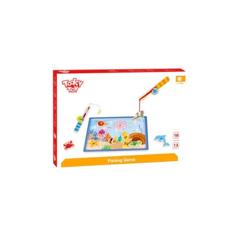 TOOKY TOY Drewniana Gra Łowienie Rybek 2 Wędki + 10 el. TOOKY TOY Drewniana Gra Łowienie Rybek 2 Wędki + 10 el.