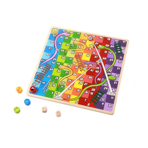 TOOKY TOY Gry Planszowe Logiczne 2w1 Ludo Chińczyk + Uwolnij Zwierzątka TOOKY TOY Gry Planszowe Logiczne 2w1 Ludo Chińczyk + Uwolnij Zwierzątka