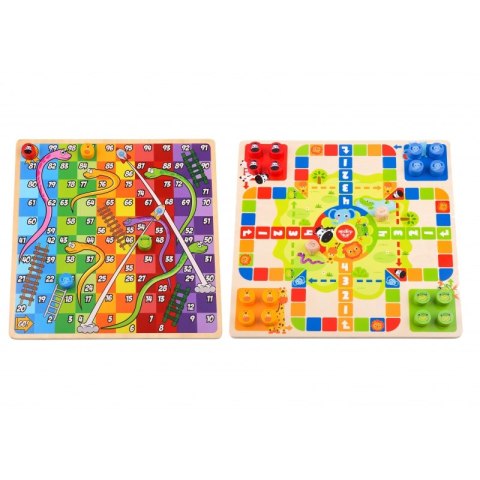 TOOKY TOY Gry Planszowe Logiczne 2w1 Ludo Chińczyk + Uwolnij Zwierzątka TOOKY TOY Gry Planszowe Logiczne 2w1 Ludo Chińczyk + Uwolnij Zwierzątka