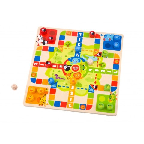TOOKY TOY Gry Planszowe Logiczne 2w1 Ludo Chińczyk + Uwolnij Zwierzątka TOOKY TOY Gry Planszowe Logiczne 2w1 Ludo Chińczyk + Uwolnij Zwierzątka