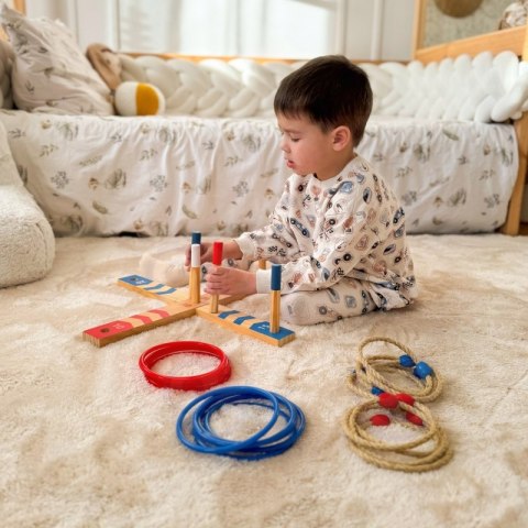 TOOKY TOY Drewniana Gra Fun Serso Zręcznościowa Ring Cross TOOKY TOY Drewniana Gra Fun Serso Zręcznościowa Ring Cross