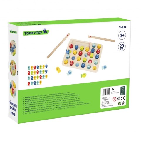Tooky Toy Drewniana Gra Łowienie Rybek Nauka Literek 29 el. Tooky Toy Drewniana Gra Łowienie Rybek Nauka Literek 29 el.