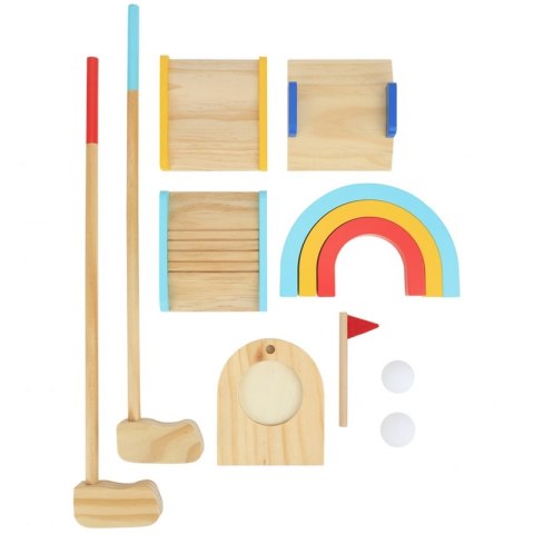 TOOKY TOY Drewniany Zestaw do Gry w Golfa dla 2 Osób 13 el. TOOKY TOY Drewniany Zestaw do Gry w Golfa dla 2 Osób 13 el.