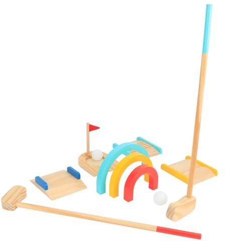 TOOKY TOY Drewniany Zestaw do Gry w Golfa dla 2 Osób 13 el. TOOKY TOY Drewniany Zestaw do Gry w Golfa dla 2 Osób 13 el.