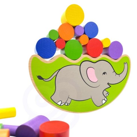 VIGA Drewniana układanka Balansujący Słoń Montessori VIGA Drewniana układanka Balansujący Słoń Montessori