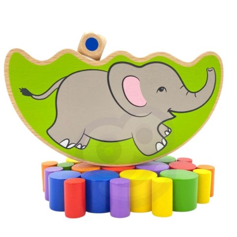 VIGA Drewniana układanka Balansujący Słoń Montessori VIGA Drewniana układanka Balansujący Słoń Montessori