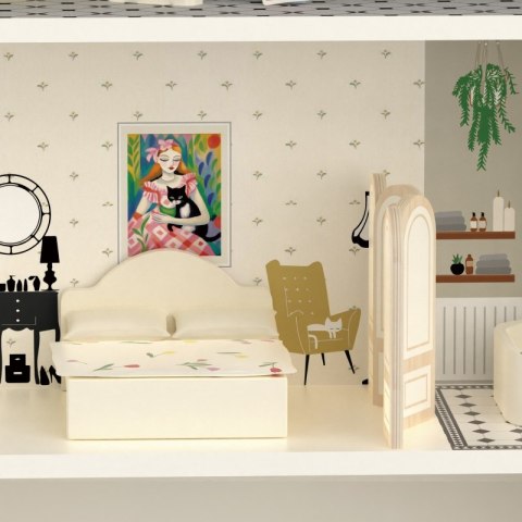 CLASSIC WORLD Drewniany Domek dla Lalek Vintage CLASSIC WORLD Drewniany Domek dla Lalek Vintage