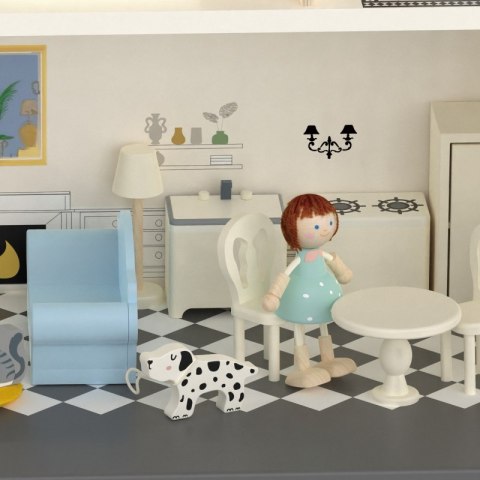 CLASSIC WORLD Drewniany Domek dla Lalek Vintage CLASSIC WORLD Drewniany Domek dla Lalek Vintage