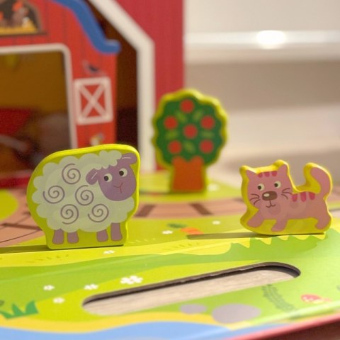 TOOKY TOY Drewniana Farma w Walizce Figurki Pojazdy TOOKY TOY Drewniana Farma w Walizce Figurki Pojazdy