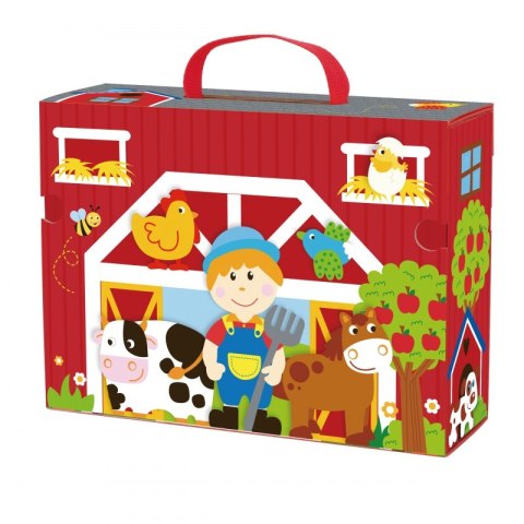 TOOKY TOY Drewniana Farma w Walizce Figurki Pojazdy TOOKY TOY Drewniana Farma w Walizce Figurki Pojazdy