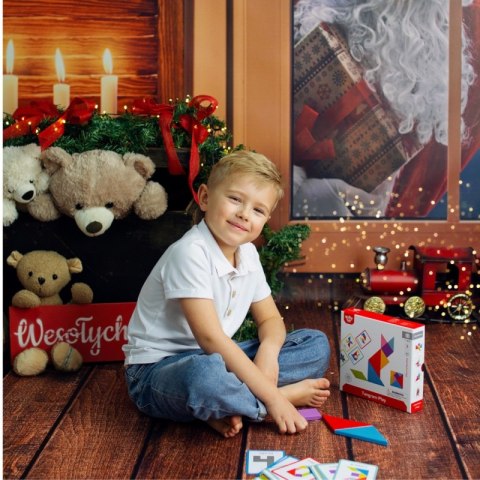 TOOKY TOY Drewniane Puzzle Tangram Układanka TOOKY TOY Drewniane Puzzle Tangram Układanka