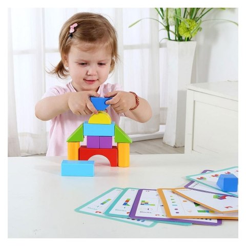 TOOKY TOY Gra Drewniane Klocki Block Game TOOKY TOY Gra Drewniane Klocki Block Game
