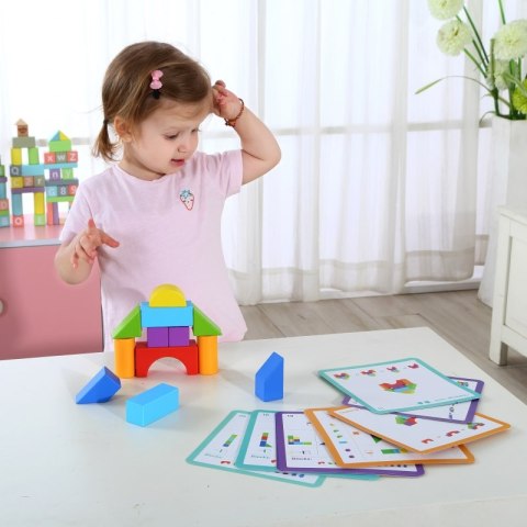 TOOKY TOY Gra Drewniane Klocki Block Game TOOKY TOY Gra Drewniane Klocki Block Game
