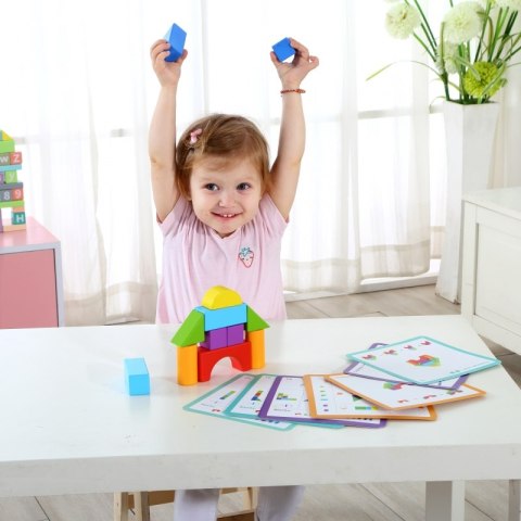 TOOKY TOY Gra Drewniane Klocki Block Game TOOKY TOY Gra Drewniane Klocki Block Game