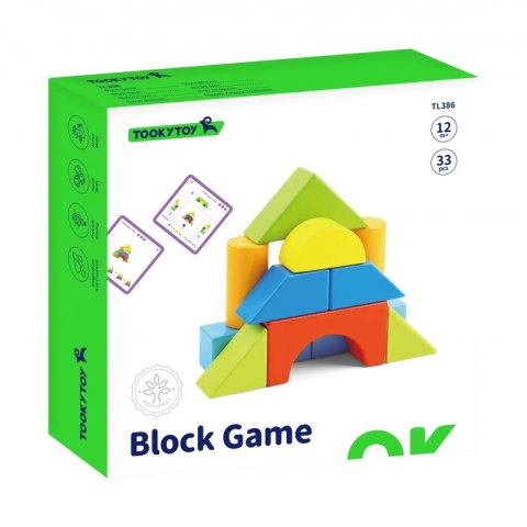 TOOKY TOY Gra Drewniane Klocki Block Game TOOKY TOY Gra Drewniane Klocki Block Game