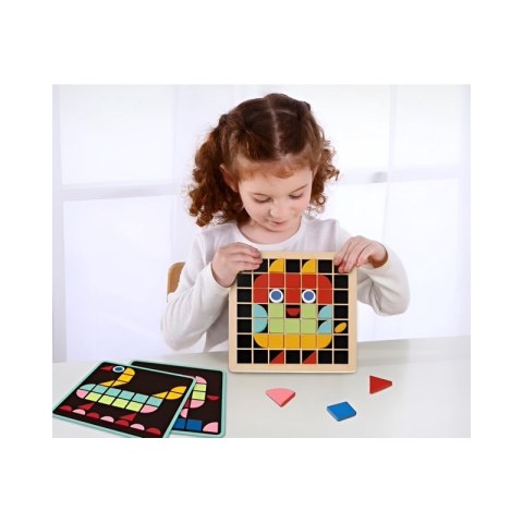 TOOKY TOY Mozaika Drewniana Układanka Montessori TOOKY TOY Mozaika Drewniana Układanka Montessori
