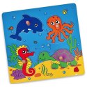 VIGA Drewniane Puzzle Morze Układanka Niespodzianka