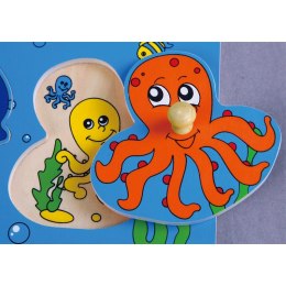 VIGA Drewniane Puzzle Morze Układanka Niespodzianka