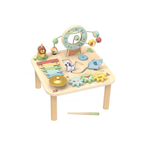 TOOKY TOY Drewniany Stolik Aktywności Cymbałki Montessori TOOKY TOY Drewniany Stolik Aktywności Cymbałki Montessori