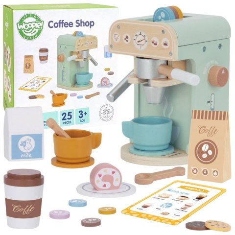 WOOPIE GREEN Drewniany Ekspres do Kawy Cukiernia Barista 25 el. WOOPIE GREEN Drewniany Ekspres do Kawy Cukiernia Barista 25 el.