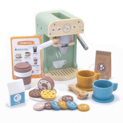 WOOPIE GREEN Drewniany Ekspres do Kawy Cukiernia Barista 25 el. WOOPIE GREEN Drewniany Ekspres do Kawy Cukiernia Barista 25 el.