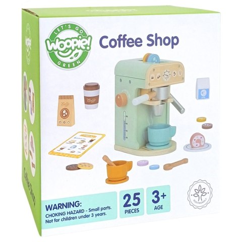 WOOPIE GREEN Drewniany Ekspres do Kawy Cukiernia Barista 25 el. WOOPIE GREEN Drewniany Ekspres do Kawy Cukiernia Barista 25 el.