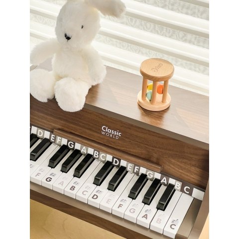 CLASSIC WORLD Drewniane Pianino Klasyczne + Książeczka do Nauki CLASSIC WORLD Drewniane Pianino Klasyczne + Książeczka do Nauki