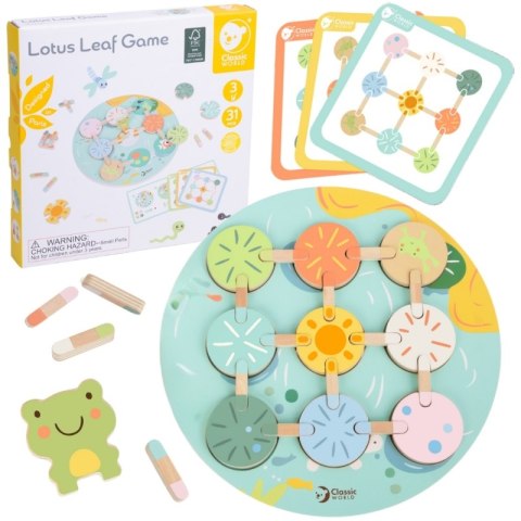 CLASSIC WORLD Gra Sensoryczna Liść Lotosu Dopasuj Kształty i Kolory CLASSIC WORLD Gra Sensoryczna Liść Lotosu Dopasuj Kształty i Kolory