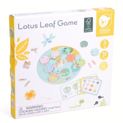 CLASSIC WORLD Gra Sensoryczna Liść Lotosu Dopasuj Kształty i Kolory CLASSIC WORLD Gra Sensoryczna Liść Lotosu Dopasuj Kształty i Kolory