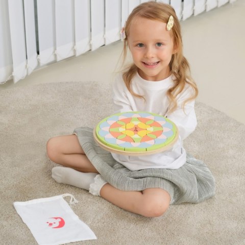 CLASSIC WORLD Pastelowa Mandala Układanka Montessori Mozaika Kwiaty CLASSIC WORLD Pastelowa Mandala Układanka Montessori Mozaika Kwiaty