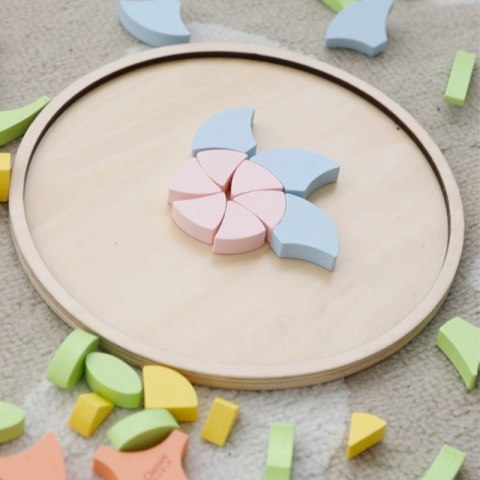 CLASSIC WORLD Pastelowa Mandala Układanka Montessori Mozaika Kwiaty CLASSIC WORLD Pastelowa Mandala Układanka Montessori Mozaika Kwiaty