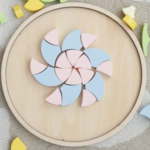 CLASSIC WORLD Pastelowa Mandala Układanka Montessori Mozaika Kwiaty CLASSIC WORLD Pastelowa Mandala Układanka Montessori Mozaika Kwiaty