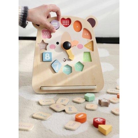 CLASSIC WORLD Zegar Miś Montessori Edukacyjny 3w1 Nauka Czasu Liczenia i Daty CLASSIC WORLD Zegar Miś Montessori Edukacyjny 3w1 Nauka Czasu Liczenia i Daty