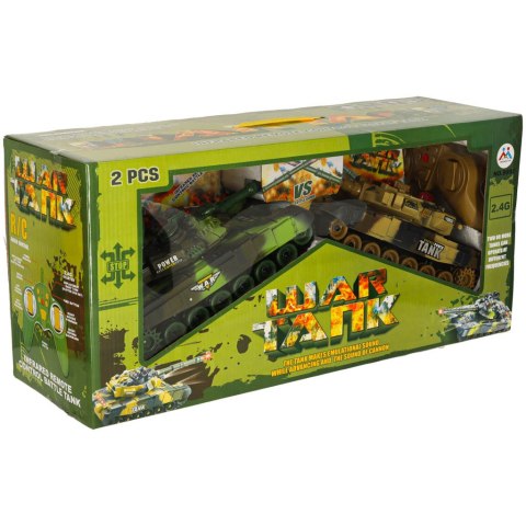 Czołgi zdalnie sterowane na pilota RC War Tank 9993 2,4GHz zestaw 2 sztuk Czołgi zdalnie sterowane na pilota RC War Tank 9993 2,4GHz zestaw 2 sztuk