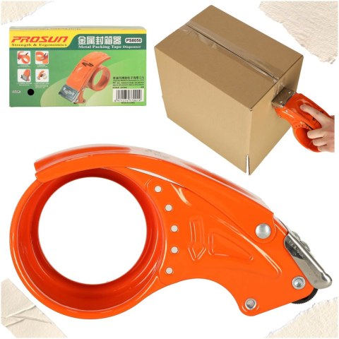Dyspenser do taśmy klejącej zaklejarka owijarka metalowy 5cm Dyspenser do taśmy klejącej zaklejarka owijarka metalowy 5cm