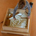 MASTERKIDZ Panel Skrzynia LED Sensoryczna + Klocki Montessori Mozaika 140 el.