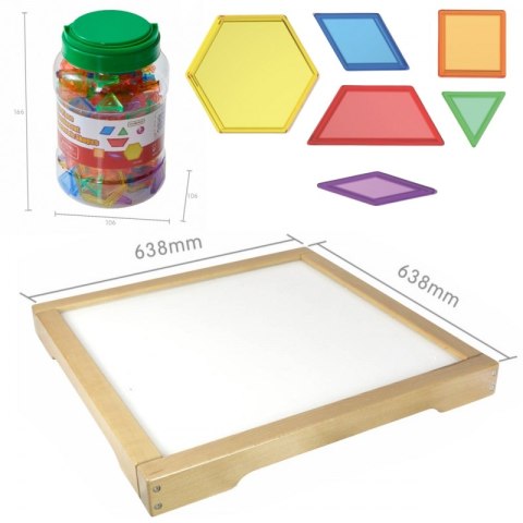 MASTERKIDZ Panel Skrzynia LED Sensoryczna + Klocki Montessori Mozaika 140 el. MASTERKIDZ Panel Skrzynia LED Sensoryczna + Klocki Montessori Mozaika 140 el.