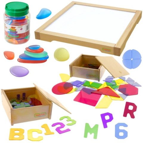 MASTERKIDZ Panel Skrzynia LED Sensoryczna + Zestaw Akcesoriów MASTERKIDZ Panel Skrzynia LED Sensoryczna + Zestaw Akcesoriów