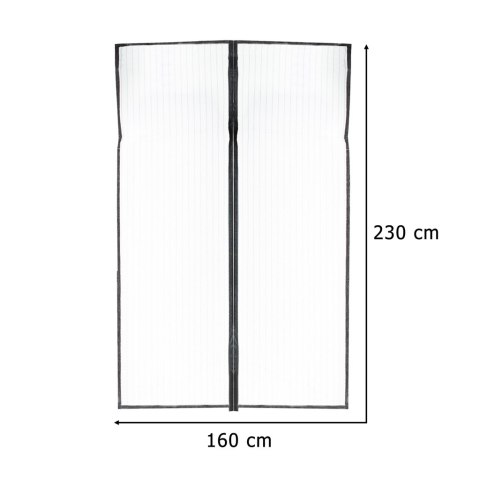 Moskitiera siatka magnetyczna LUARO na drzwi solidna mocny magnes 160x230cm Moskitiera siatka magnetyczna LUARO na drzwi solidna mocny magnes 160x230cm