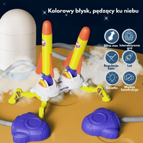 WOOPIE Podwójna Wyrzutnia Rakiet Piankowych 6 szt. WOOPIE Podwójna Wyrzutnia Rakiet Piankowych 6 szt.
