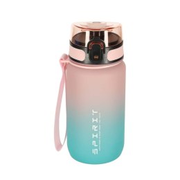 Butelka na wodę bidon z ustnikiem sportowy 600ml różowo-niebieski